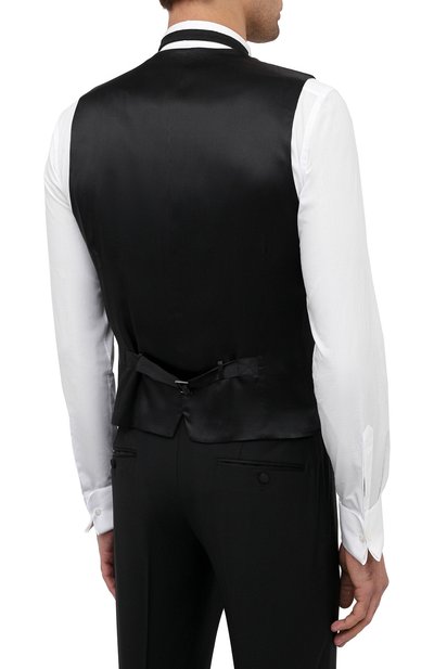 Шерстяной смокинг-тройка DOLCE & GABBANA черного цвета по цене 337500 руб., арт. GKBEMT/FU2Z8, фото 5 Шерстяной смокинг-тройка DOLCE & GABBANA, арт. GKBEMT/FU2Z8, фото 5