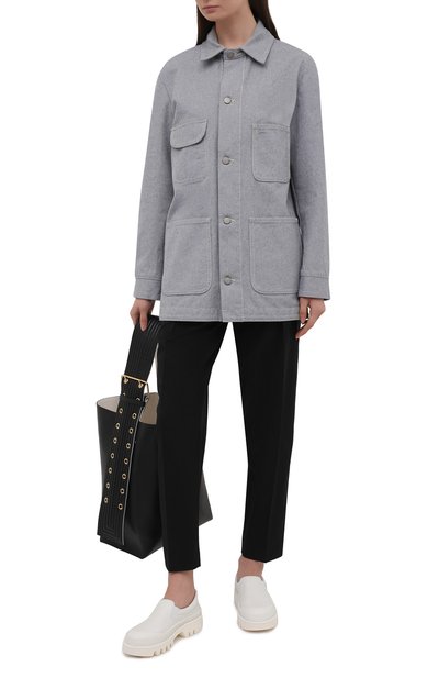 Брюки OFF-WHITE черного цвета по цене 63150 руб., арт. 0WCA129S21FAB001, фото 2 Брюки OFF-WHITE, арт. 0WCA129S21FAB001, фото 2