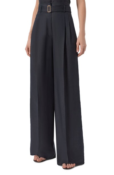 Льняные брюки MAX MARA STUDIO, арт. MSTMATERIA, фото 3
