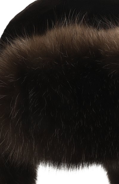 Меховая шапка-ушанка селин из норки и соболя FURLAND, арт. 0090907450168600000, фото 3