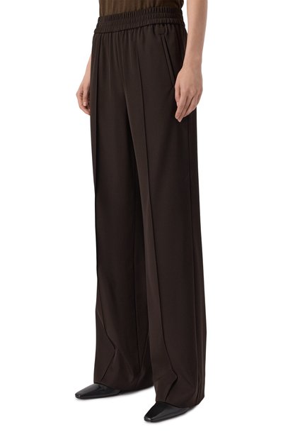 Шерстяные брюки DOLCE & GABBANA коричневого цвета по цене 99500 руб., арт. FTC6ZT/FU20W, фото 3 Шерстяные брюки DOLCE & GABBANA, арт. FTC6ZT/FU20W, фото 3