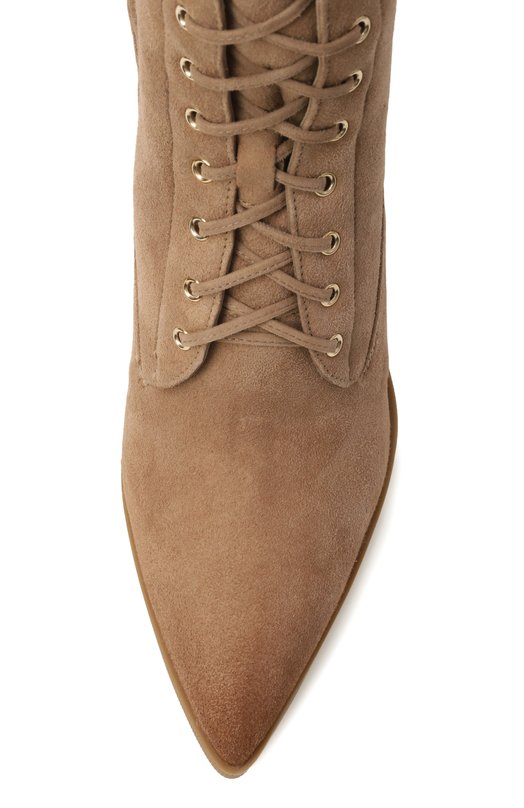 Замшевые ботильоны Santoni WTEG71936PC4AHGI Бежевый  WTEG71936PC4AHGI Фото 6