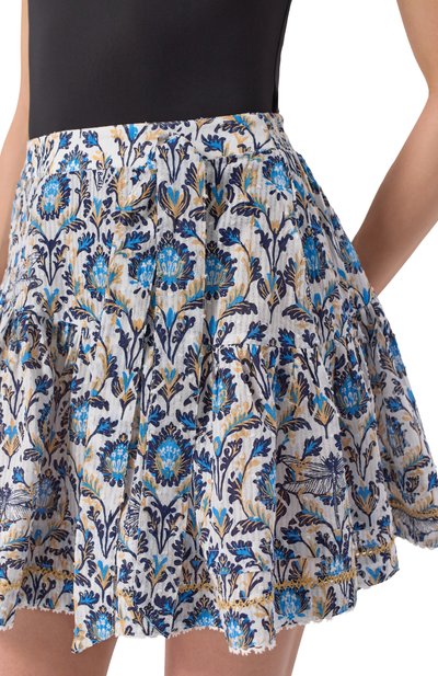 Хлопковая юбка POUPETTE ST BARTH разноцветного цвета по цене 26350 руб., арт. WHNS25U0, фото 5 Хлопковая юбка POUPETTE ST BARTH, арт. WHNS25U0, фото 5