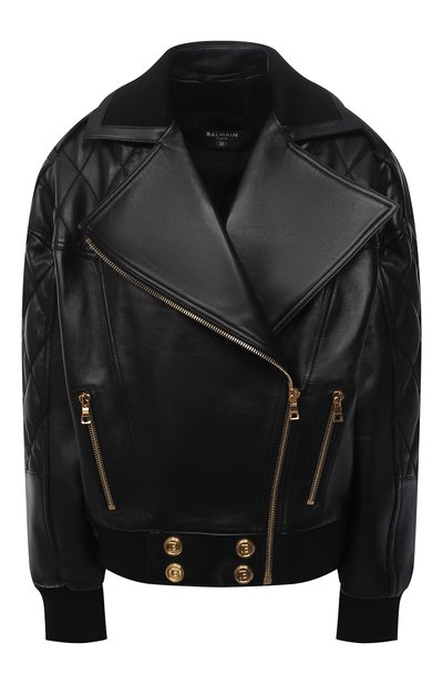 Женская кожаная куртка BALMAIN, арт. WF1TD020/L158