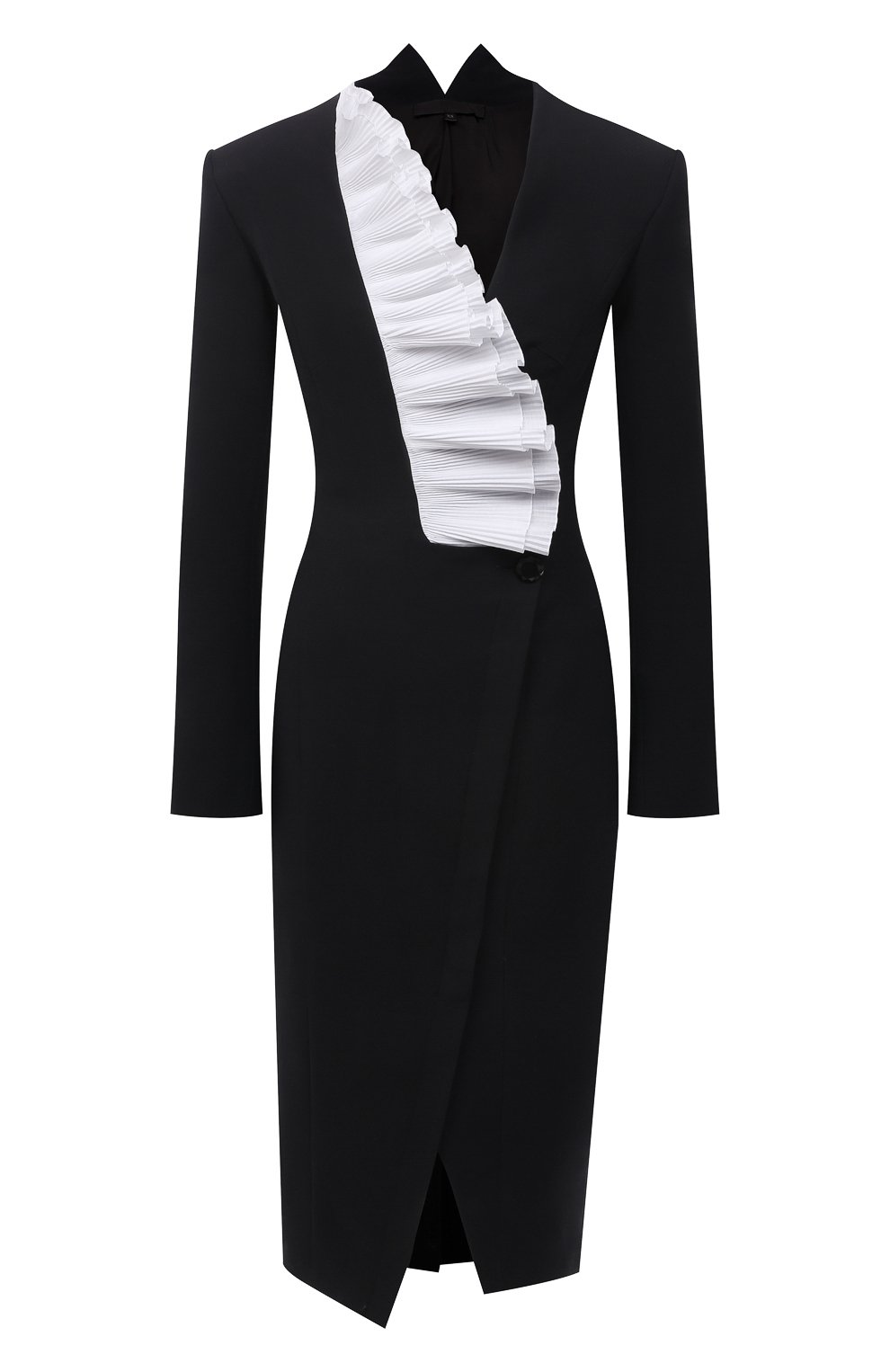 Платье из шерсти и шелка TEGIN черного цвета по цене 98000 руб., арт. SD2144, фото 1 Платье из шерсти и шелка TEGIN, арт. SD2144, фото 1