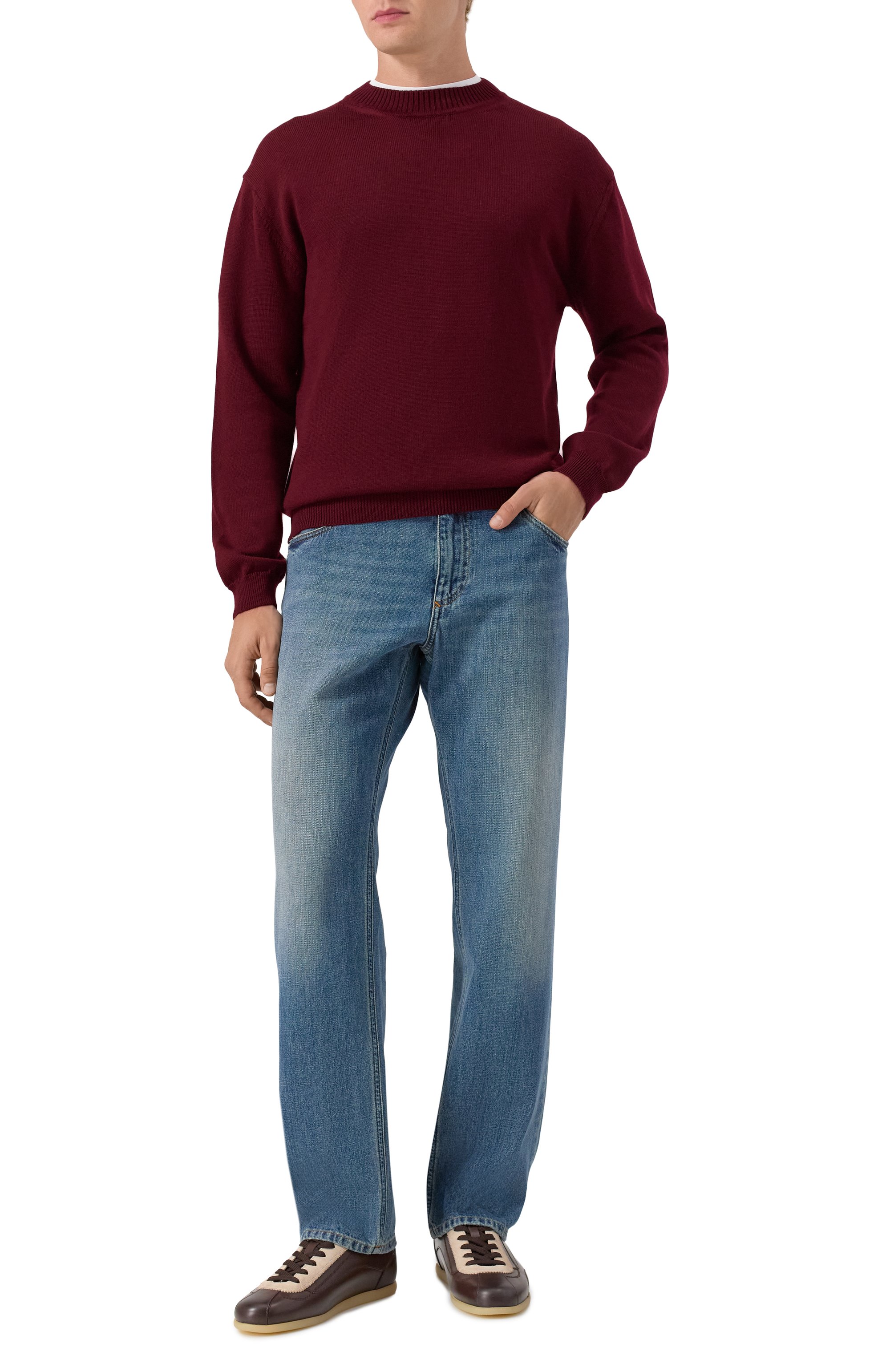 Кожаные кеды BRUNELLO CUCINELLI, арт. MZUVRSD337, фото 2