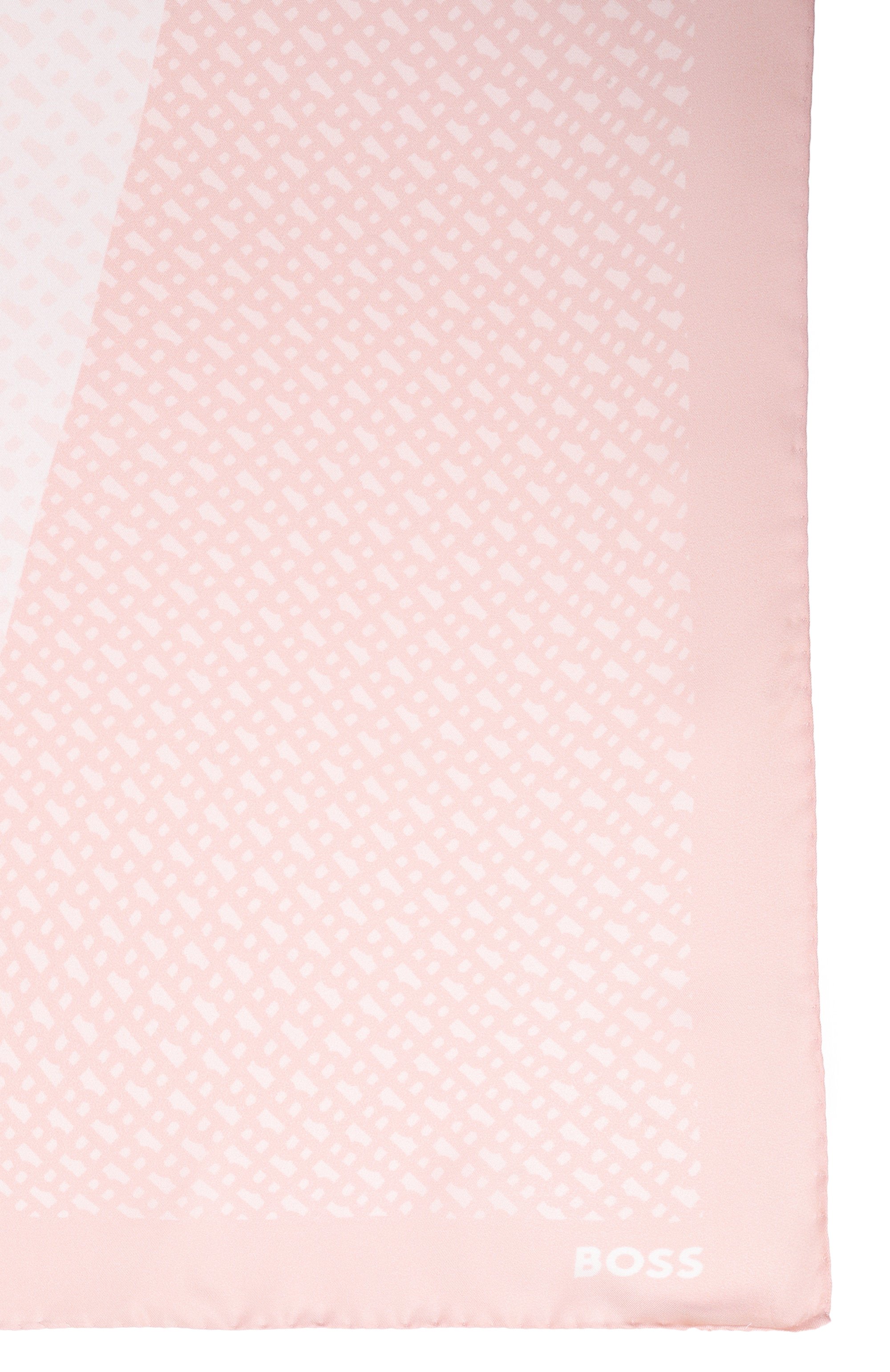 Шелковый платок BOSS светло-розового цвета по цене 18000 руб., арт. 50536118, фото 4 Шелковый платок BOSS, арт. 50536118, фото 4