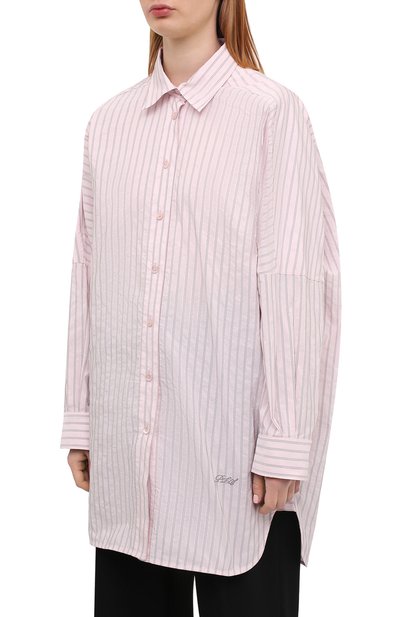 Рубашка PHILOSOPHY DI LORENZO SERAFINI светло-розового цвета по цене 56300 руб., арт. A0207/2127, фото 3 Рубашка PHILOSOPHY DI LORENZO SERAFINI, арт. A0207/2127, фото 3