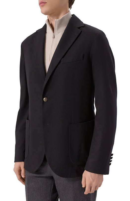 Пиджак из шерсти и кашемира Circolo 1901 CN5059 Чёрный  CN5059 Фото 4