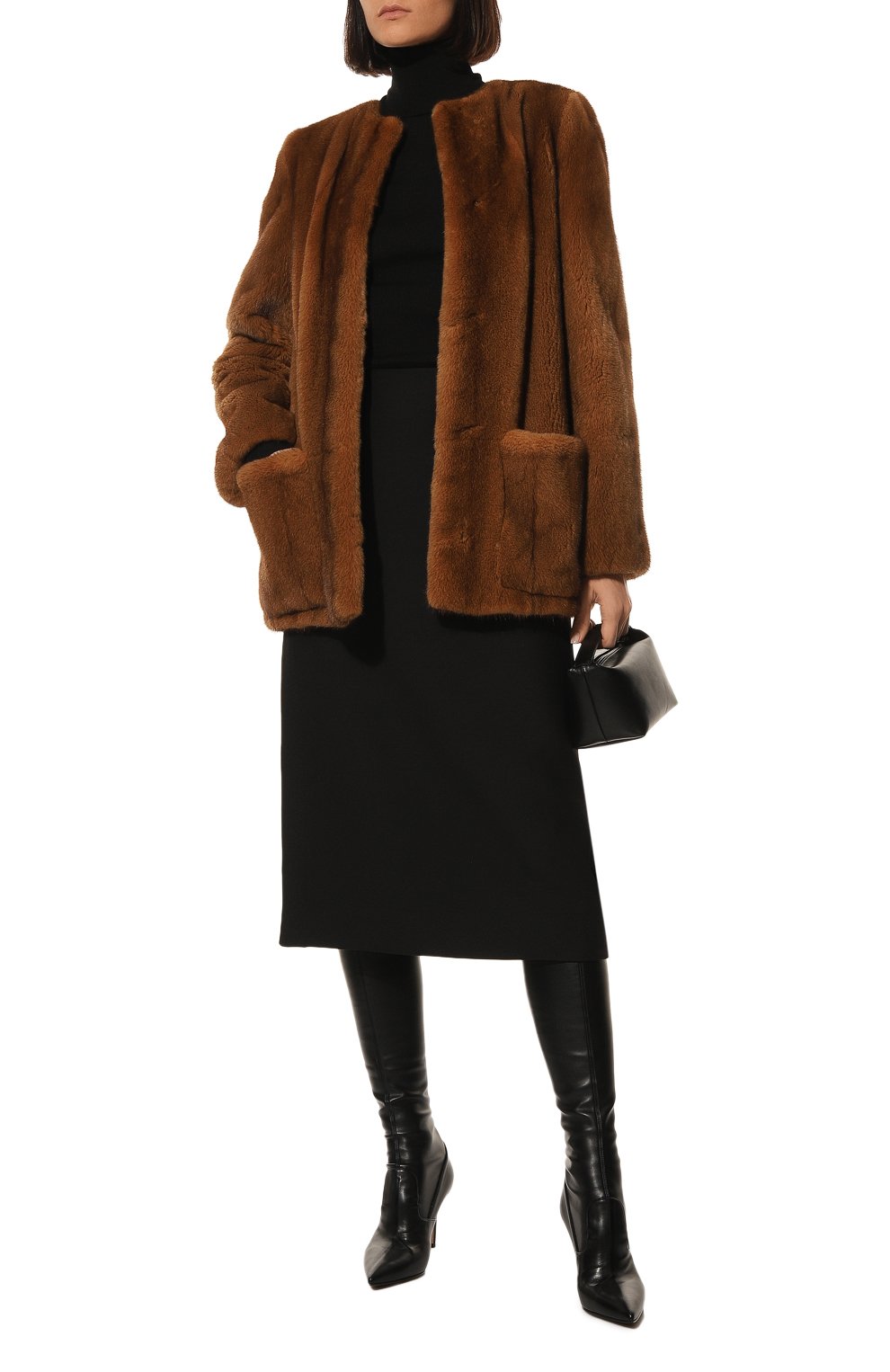 Шуба из меха норки GIULIA GURMAN, арт. J02214078, фото 2