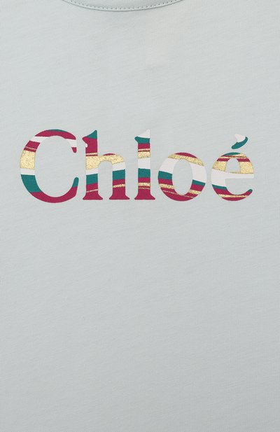 Хлопковая футболка CHLOÉ, арт. C20027/2A-5A, фото 3