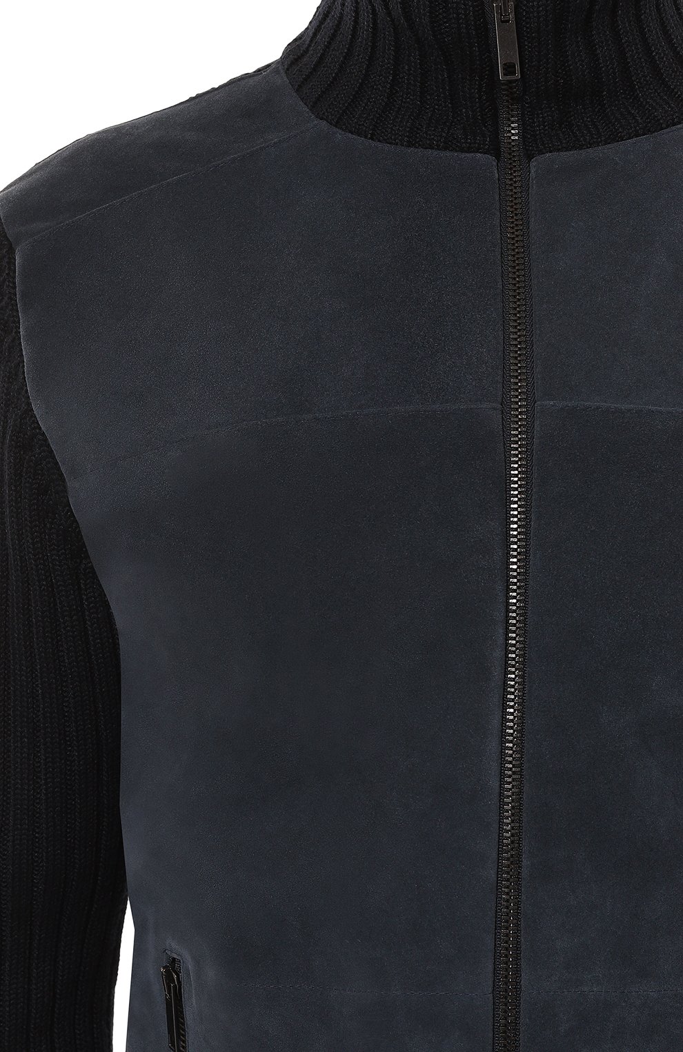 Комбинированный кардиган DANIELE FIESOLI темно-синего цвета по цене 63400 руб., арт. DF0136, фото 5 Комбинированный кардиган DANIELE FIESOLI, арт. DF0136, фото 5