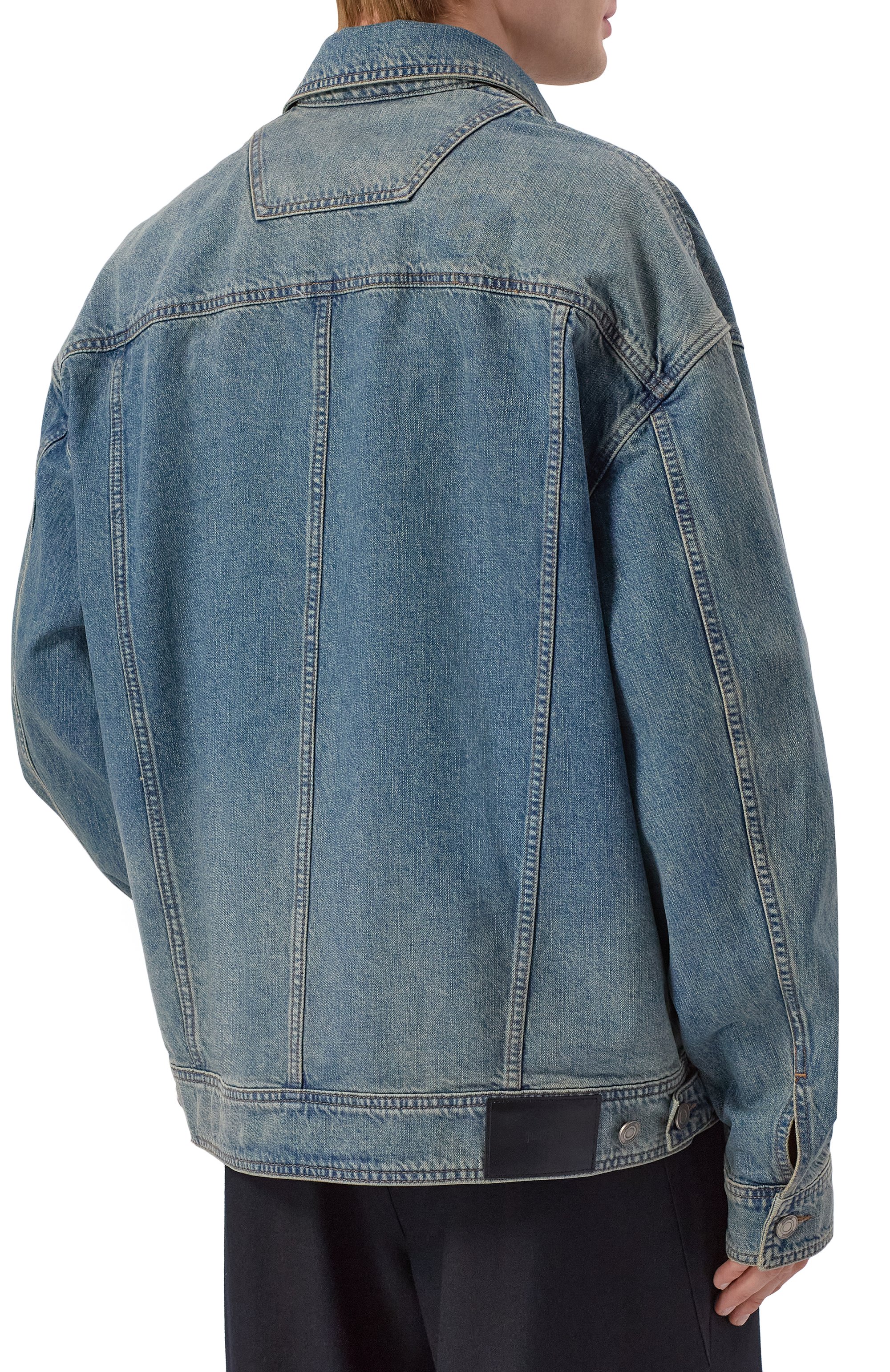 Джинсовая куртка JUUN.J голубого цвета по цене 89950 руб., арт. JC6239PD1, фото 4 Джинсовая куртка JUUN.J, арт. JC6239PD1, фото 4