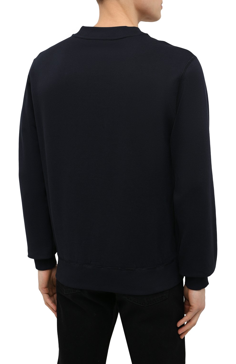 Хлопковый свитшот DOLCE & GABBANA темно-синего цвета по цене 69800 руб., арт. G9PD3T/FU7DU, фото 4 Хлопковый свитшот DOLCE & GABBANA, арт. G9PD3T/FU7DU, фото 4