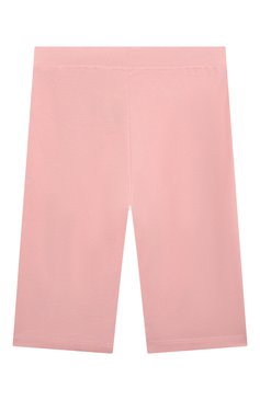 Детские хлопковые шорты MOSCHINO розового цвета, арт. HDQ00Y/LBA10/12 | Фото 2 (Материал внешний: Хлопок; Случай: Повседневный; Нос: Не проставлено)