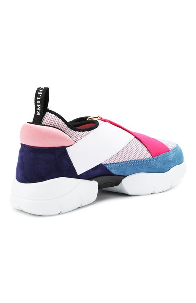 Комбинированные кроссовки EMILIO PUCCI, арт. 9ECE80/9EX20, фото 4