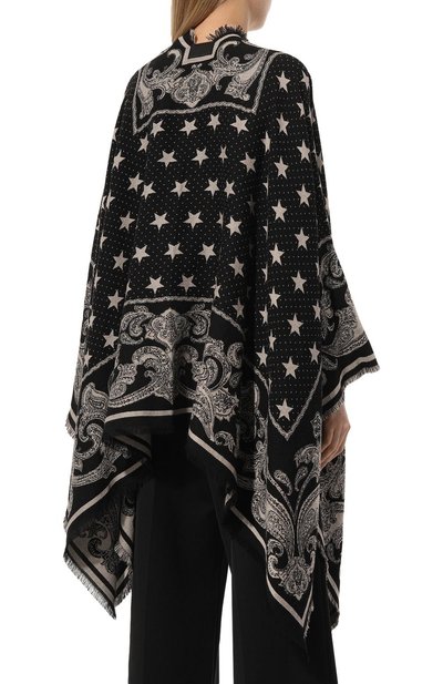 Пончо из вискозы и шерсти BALMAIN, арт. CF1XL065/VE34., фото 4