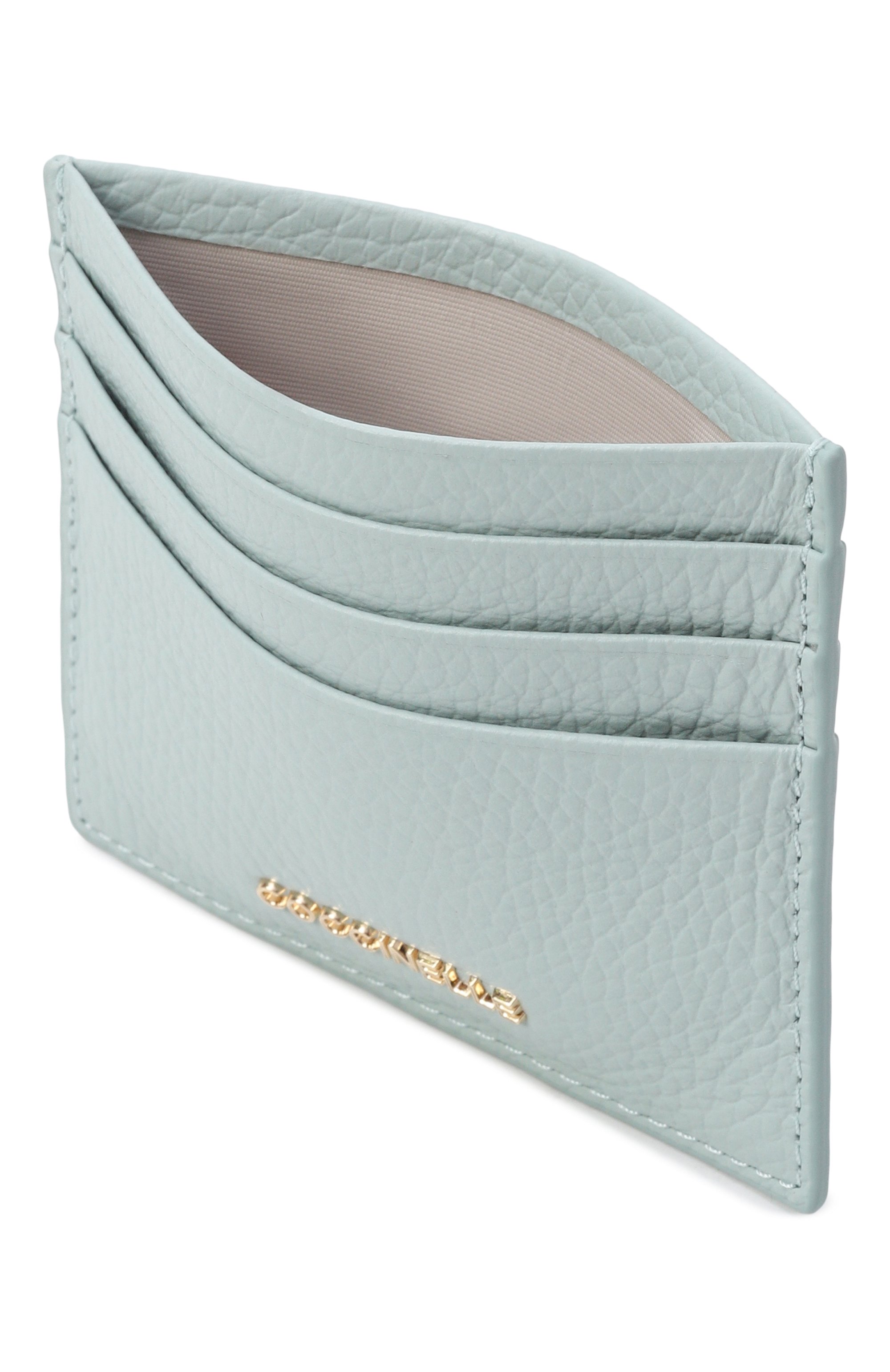 Кожаный футляр для кредитных карт COCCINELLE голубого цвета по цене 6050 руб., арт. E2MW5129501, фото 3 Кожаный футляр для кредитных карт COCCINELLE, арт. E2MW5129501, фото 3