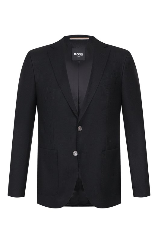 Шерстяной пиджак BOSS 50545880 Чёрный 50545880