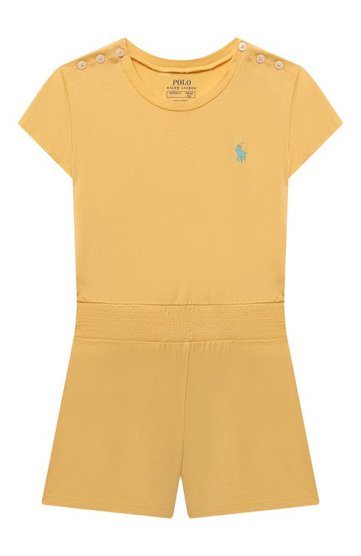 

Хлопковый комбинезон Polo Ralph Lauren, Жёлтый
