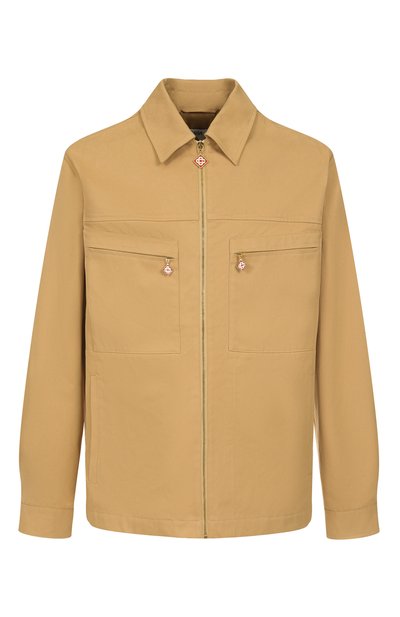 Мужская хлопковая куртка-рубашка CASABLANCA, арт. MS25-JK-341-01