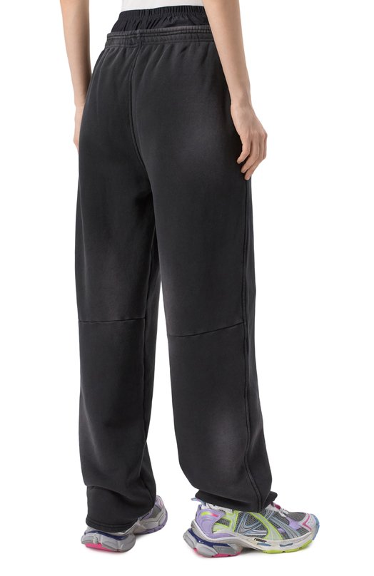 Хлопковые брюки alexanderwang.t 4CC1254406 Чёрный  4CC1254406 Фото 4