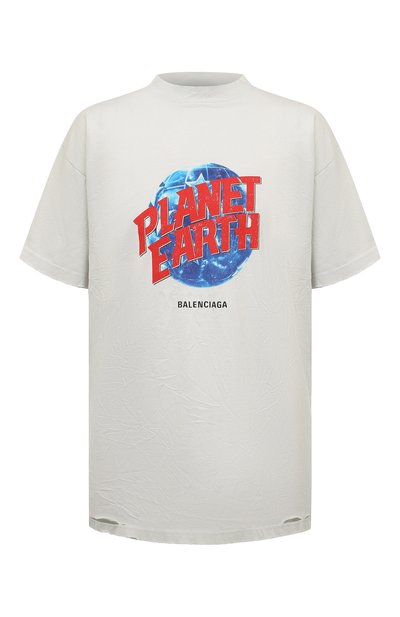 Мужская хлопковая футболка BALENCIAGA, арт. 787349/TRVC9