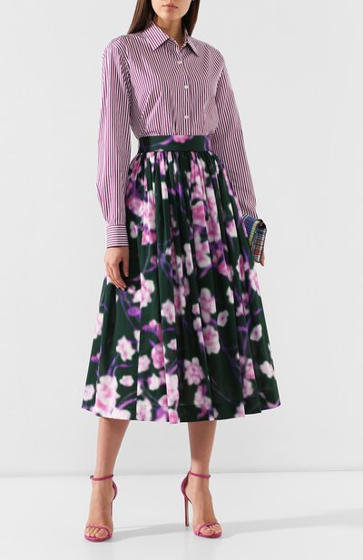 Хлопковая юбка DRIES VAN NOTEN, арт. 191-10870-7100, фото 2