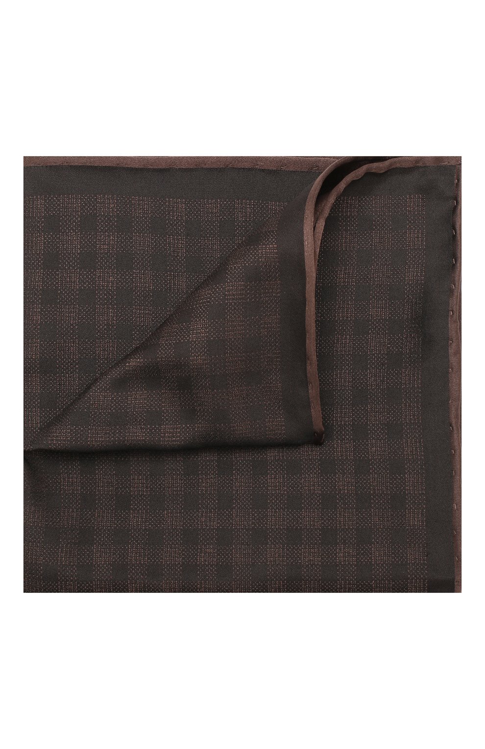 Шелковый платок BRIONI коричневого цвета по цене 13300 руб., арт. 071000/0842B, фото 1 Шелковый платок BRIONI, арт. 071000/0842B, фото 1