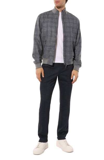 Брюки из хлопка и шерсти CAPOBIANCO, арт. MPAN.FU00., фото 2