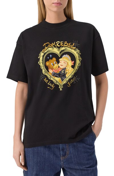 Хлопковая футболка DOMREBEL, арт. JUST RICH T-SHIRT, фото 3