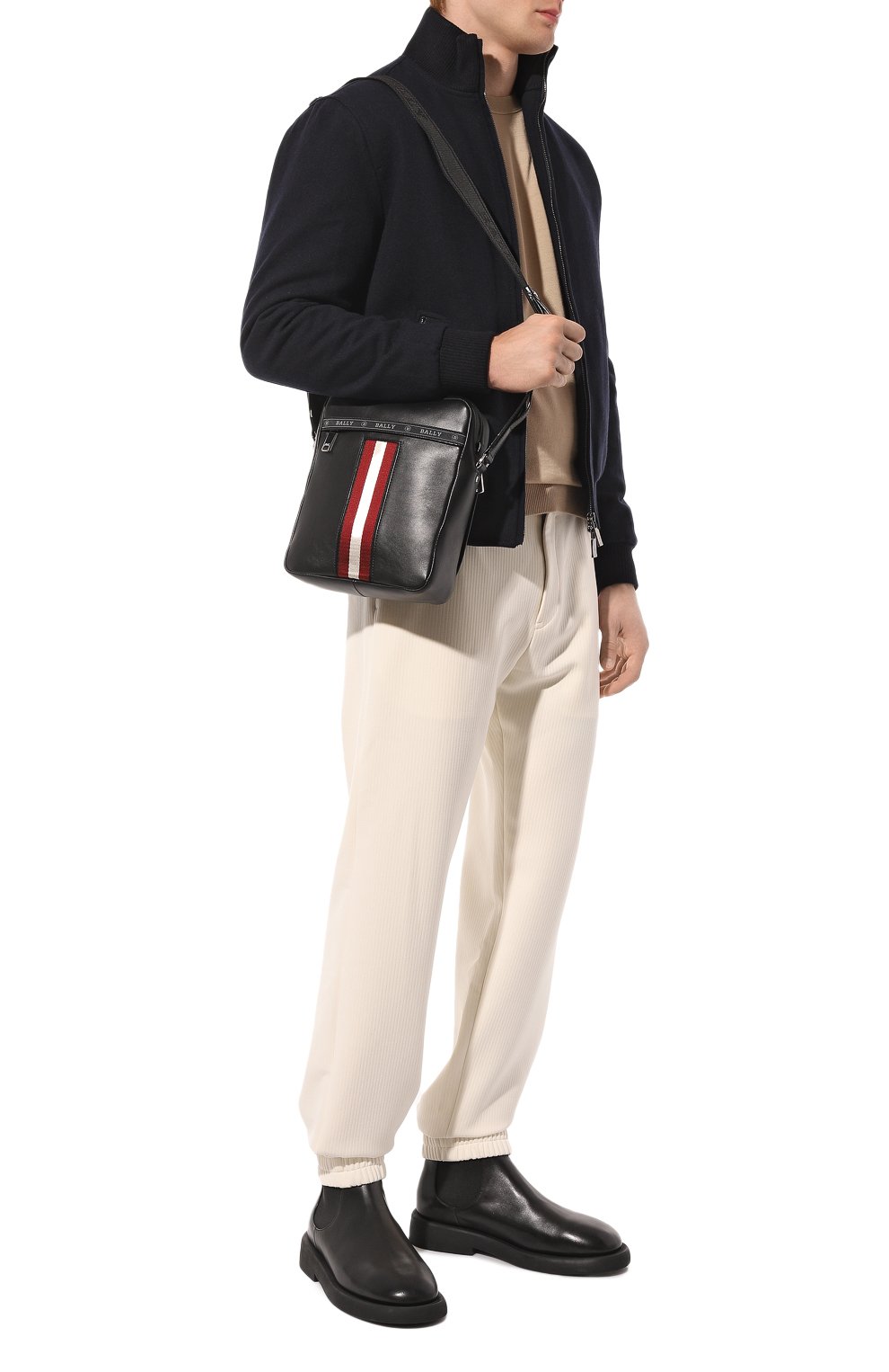 Кожаная сумка BALLY черного цвета по цене 74500 руб., арт. 595821/22352, фото 7 Кожаная сумка BALLY, арт. 595821/22352, фото 7