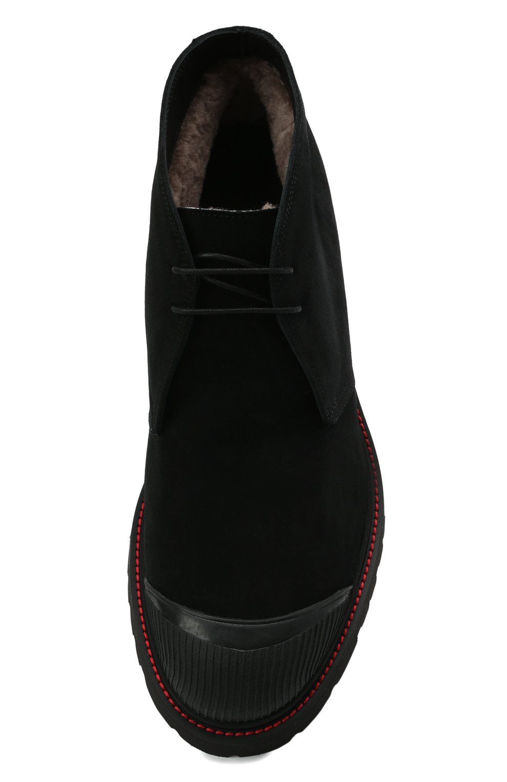 Замшевые ботинки KITON черного цвета по цене 168500 руб., арт. USSPETEN00689, фото 5 Замшевые ботинки KITON, арт. USSPETEN00689, фото 5