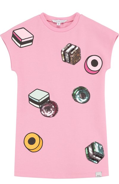 Мини-платье джерси с принтом и пайетками MARC JACOBS (THE), арт. W12218/2A-5A, фото 1