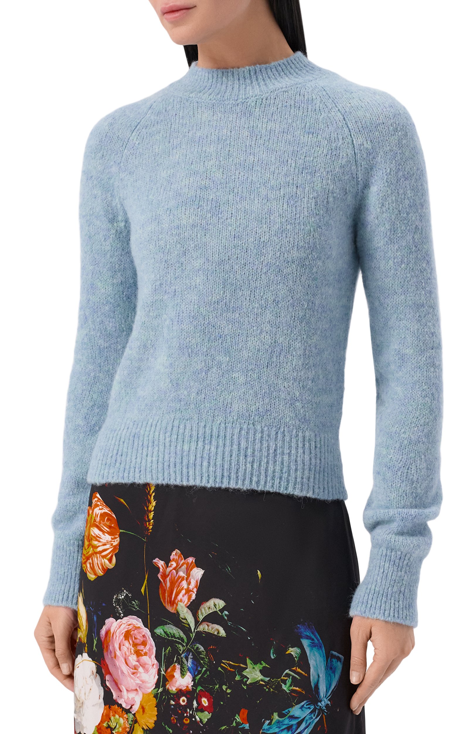 Шерстяной свитер DRIES VAN NOTEN голубого цвета по цене 69950 руб., арт. 011203/4709, фото 3 Шерстяной свитер DRIES VAN NOTEN, арт. 011203/4709, фото 3