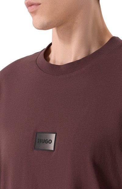 Хлопковая футболка HUGO, арт. 50553124, фото 5