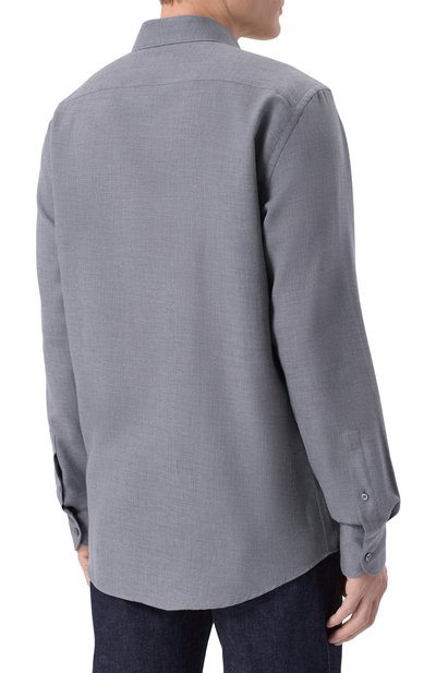 Рубашка из хлопка и кашемира ZEGNA, арт. SRF5/RE8X44A6, фото 4