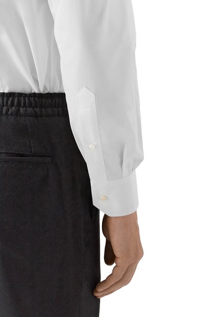 Хлопковая сорочка ZILLI белого цвета по цене 126500 руб., арт. CLAA01M010008430U, фото 5 Хлопковая сорочка ZILLI, арт. CLAA01M010008430U, фото 5