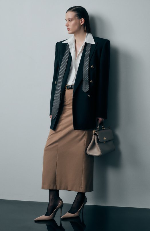 Шерстяной жакет Saint Laurent 823616/Y5K32 Синий  823616/Y5K32 Фото 6