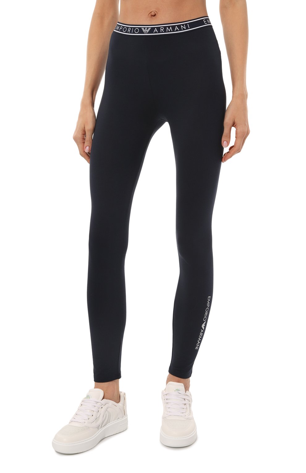 Хлопковые легинсы EMPORIO ARMANI темно-синего цвета по цене 6605 руб., арт. 164568/3R227, фото 3 Хлопковые легинсы EMPORIO ARMANI, арт. 164568/3R227, фото 3