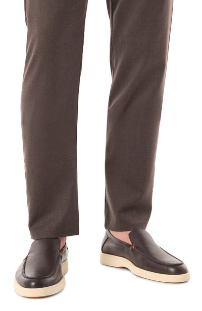 Кожаные лоферы detroit SANTONI, арт. MGDG17824TICSWLM, фото 3