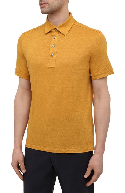 Льняное поло ZEGNA, арт. UU564/723, фото 3