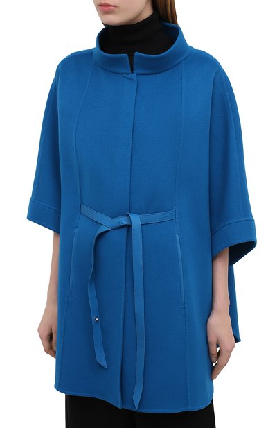 Кашемировое пончо LORO PIANA синего цвета по цене 528500 руб., арт. FAG3753, фото 3 Кашемировое пончо LORO PIANA, арт. FAG3753, фото 3