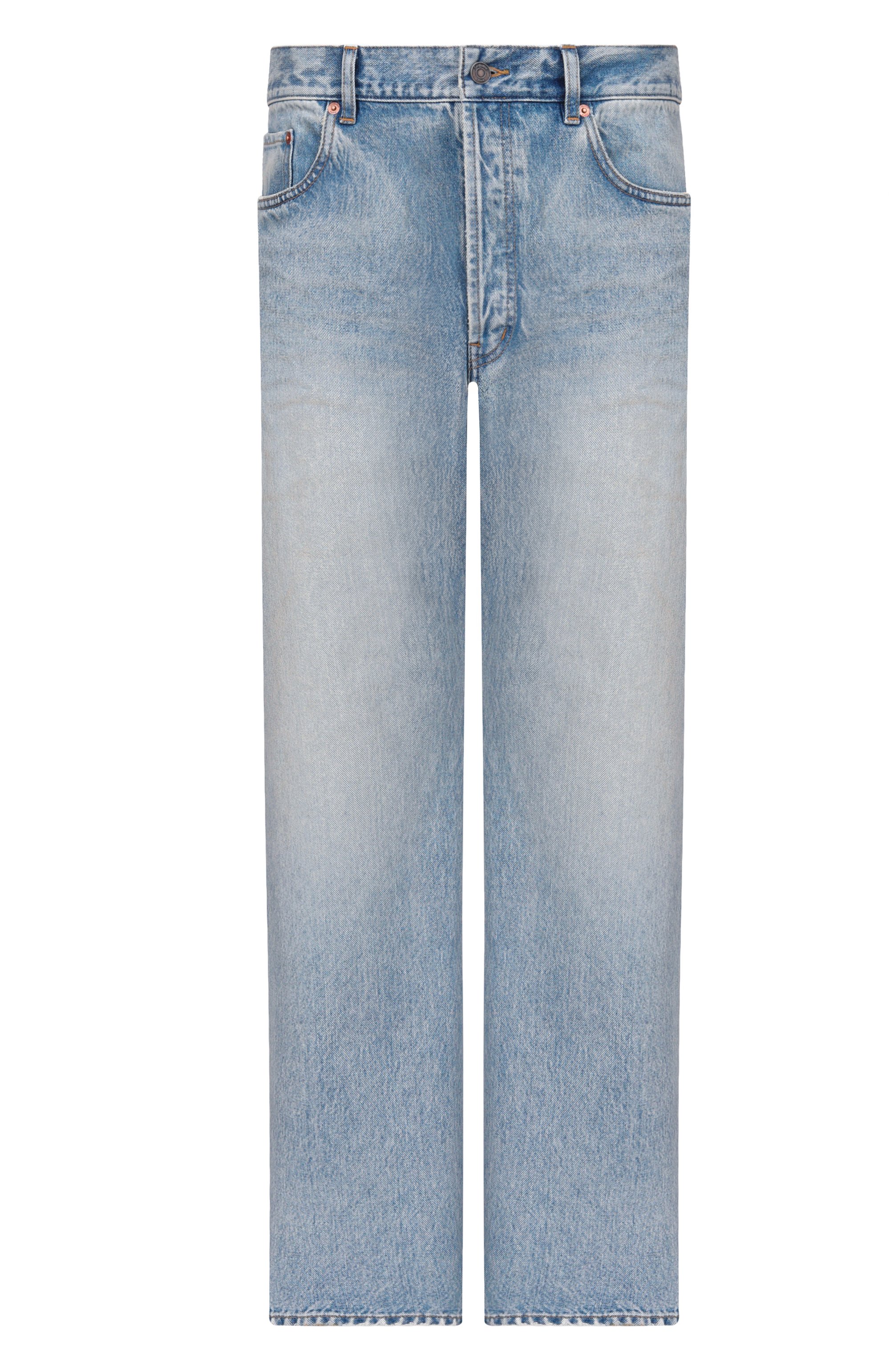 Джинсы SAINT LAURENT голубого цвета по цене 147500 руб., арт. 795478/Y35AQ, фото 1 Джинсы SAINT LAURENT, арт. 795478/Y35AQ, фото 1