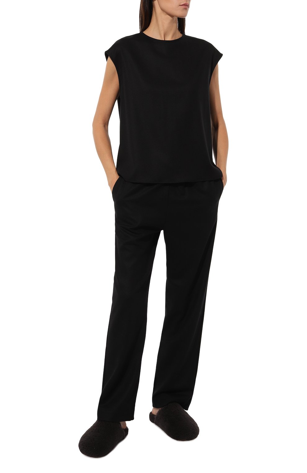 Домашние туфли из овчины YVES SALOMON, арт. 23WAA342XXMECL, фото 2