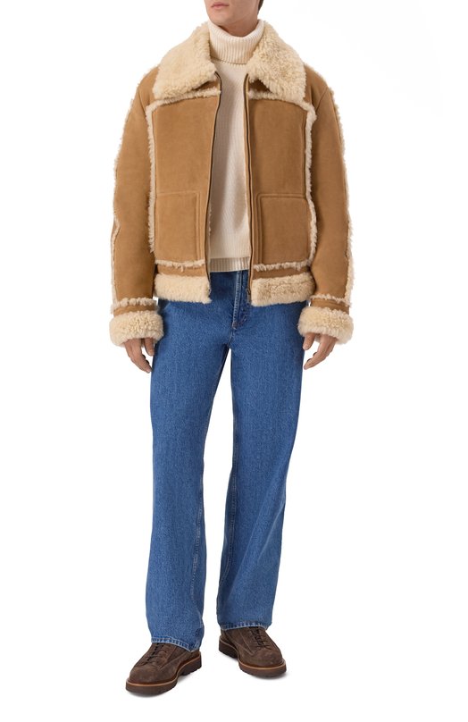 Дубленка из овчины Dolce & Gabbana G9BQNL/FUP91 Бежевый  G9BQNL/FUP91 Фото 2