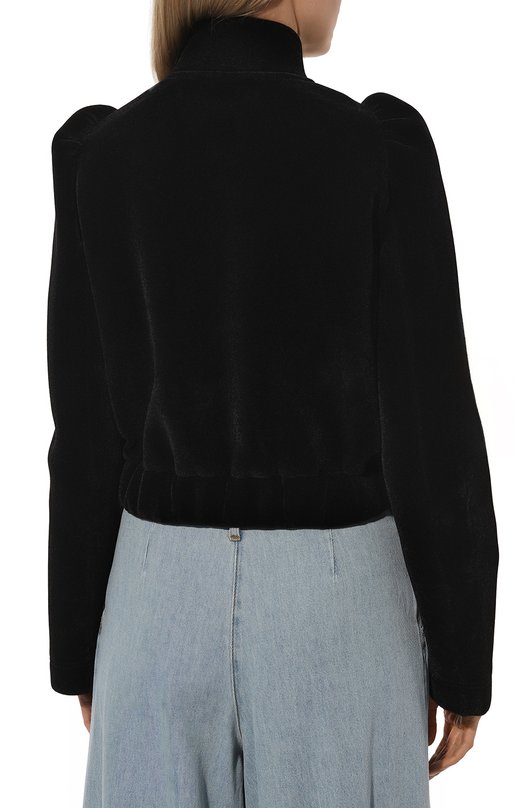 Бархатная толстовка Dries Van Noten 242-010518-9190 Чёрный  242-010518-9190 Фото 4