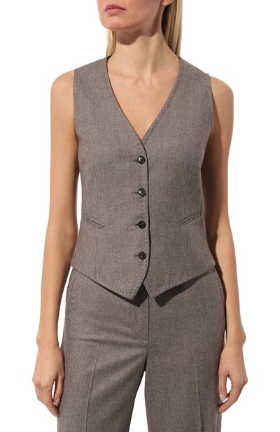 Жилет из шерсти и кашемира KITON, арт. D47456K0104E05, фото 3