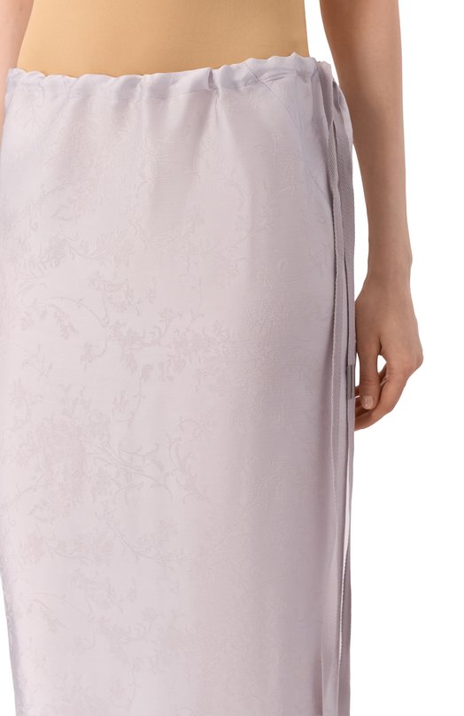 Юбка из вискозы и шелка Ann Demeulemeester B0012791/FA611 Серый  B0012791/FA611 Фото 5