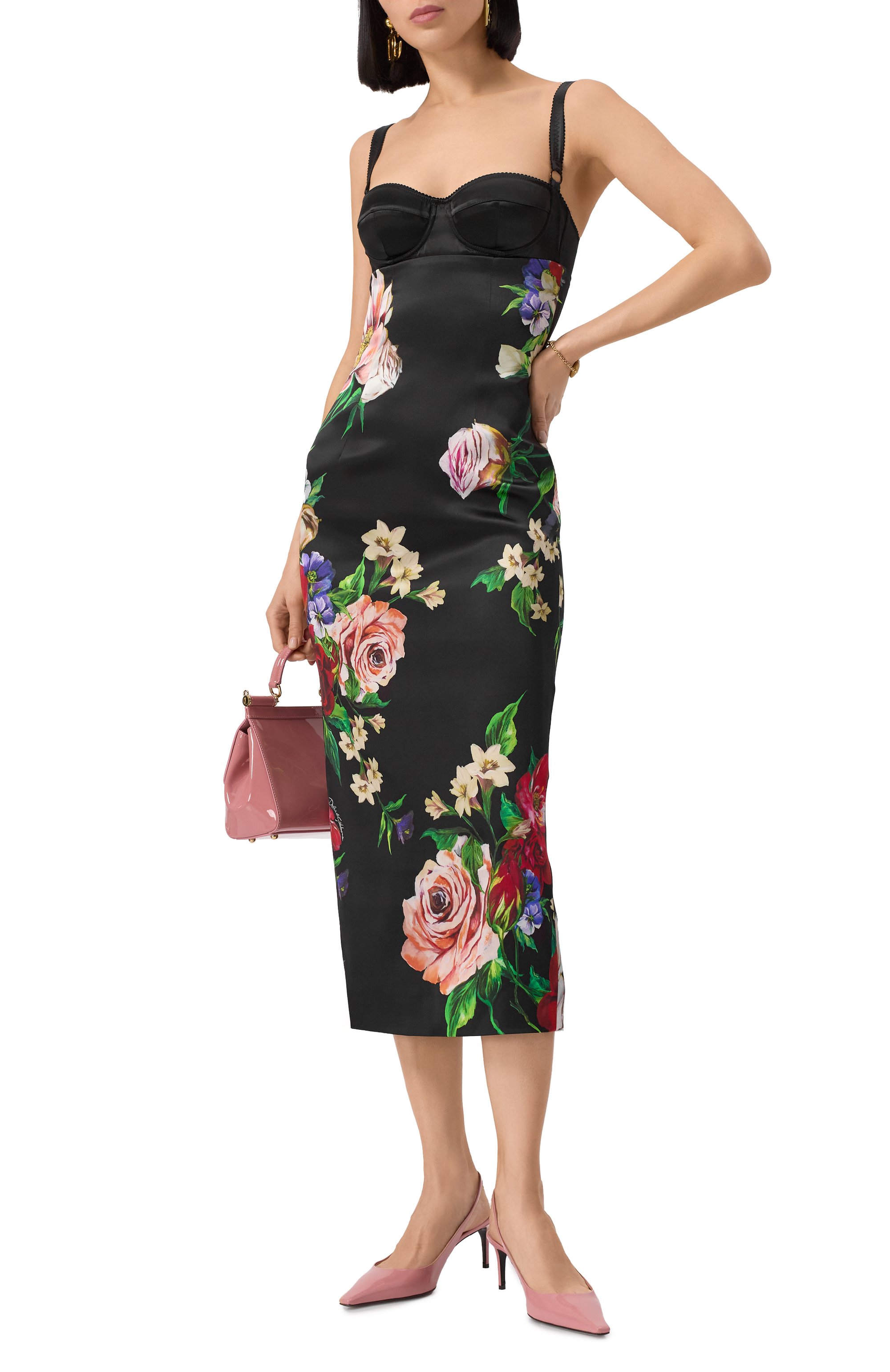 Атласное платье DOLCE & GABBANA, арт. F6TTXT/FSIB5, фото 2